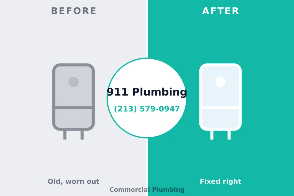 Before and after: plumbing repair Big Beaver, PA